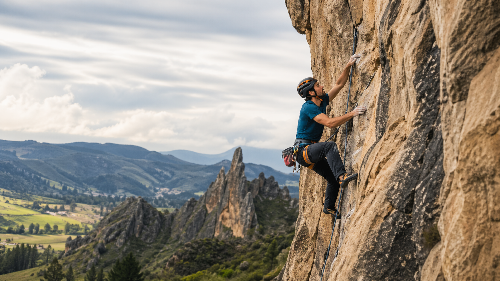Escalada en Alma de Campo Glamping, Suesca