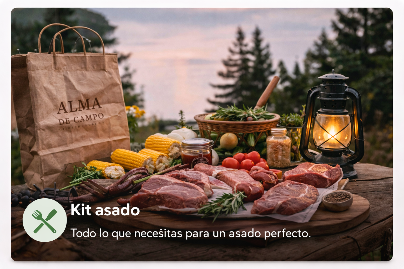 Kit asado en Alma de Campo Glamping, Suesca